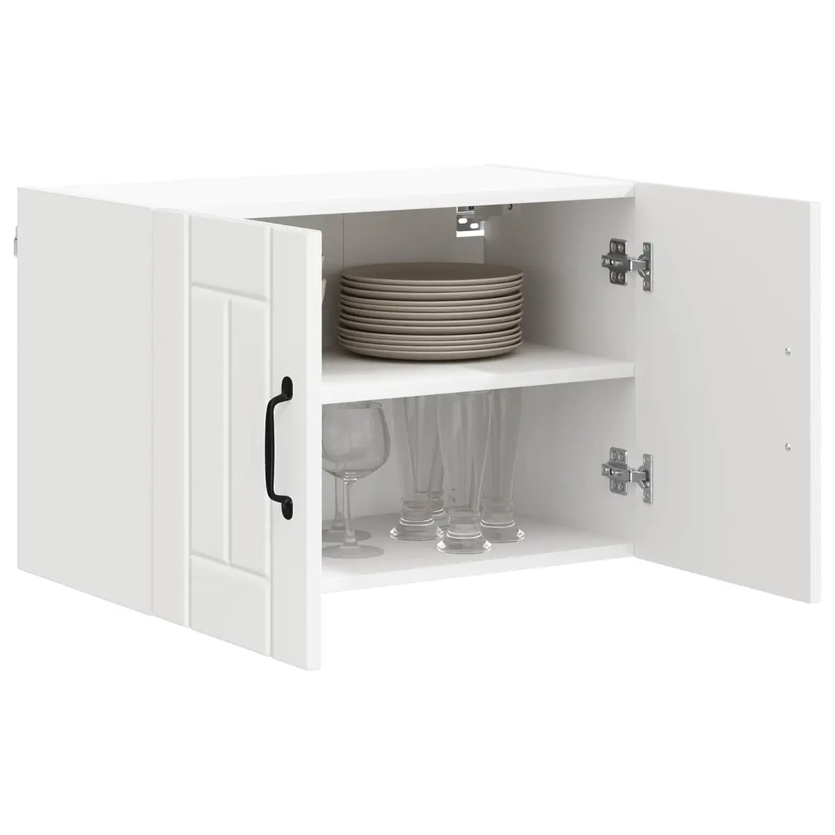 White Wall Cabinet for Kitchen Dishwasher Panel
