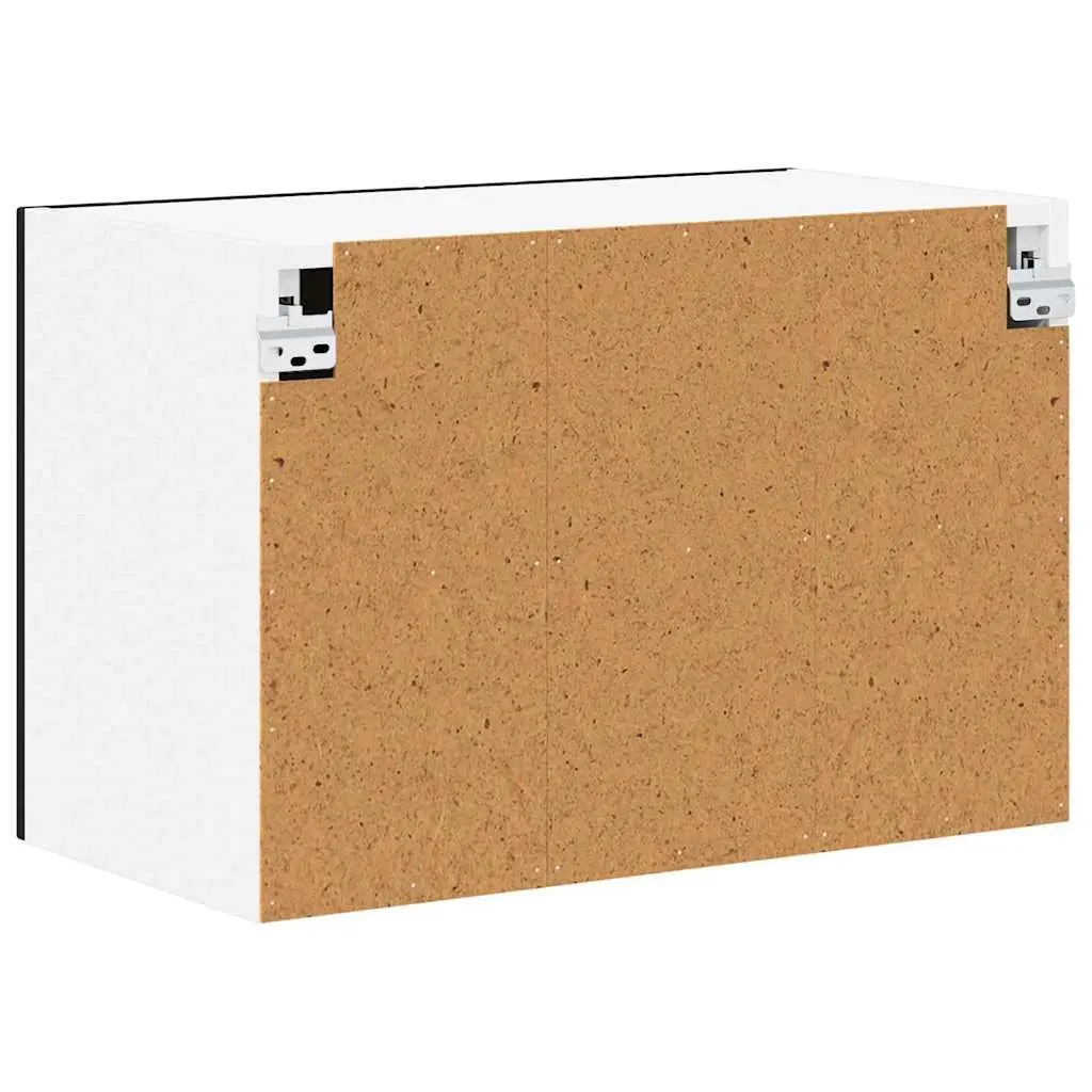 Black Wall Cabinet for Kitchen Storage 60x31x40cm