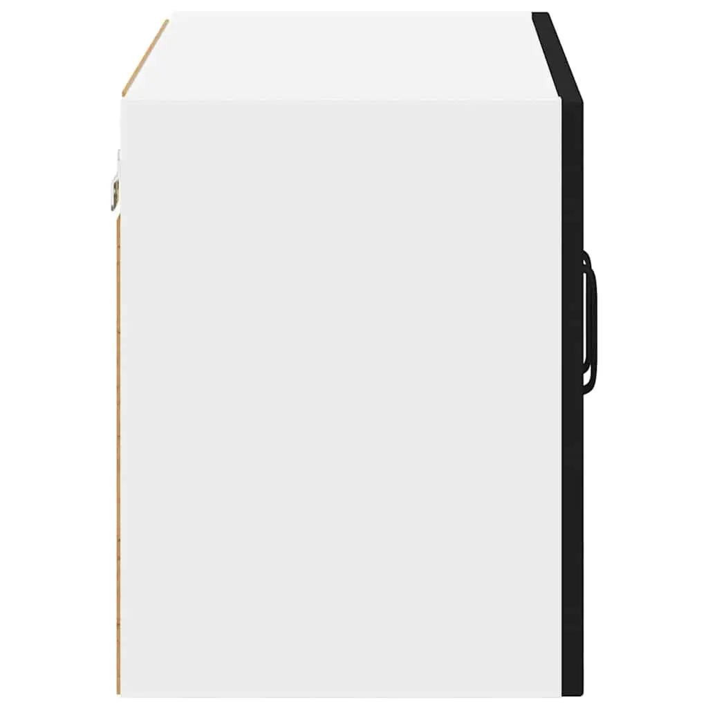 Black 2-Piece Wall Cabinet for Kitchen Storage