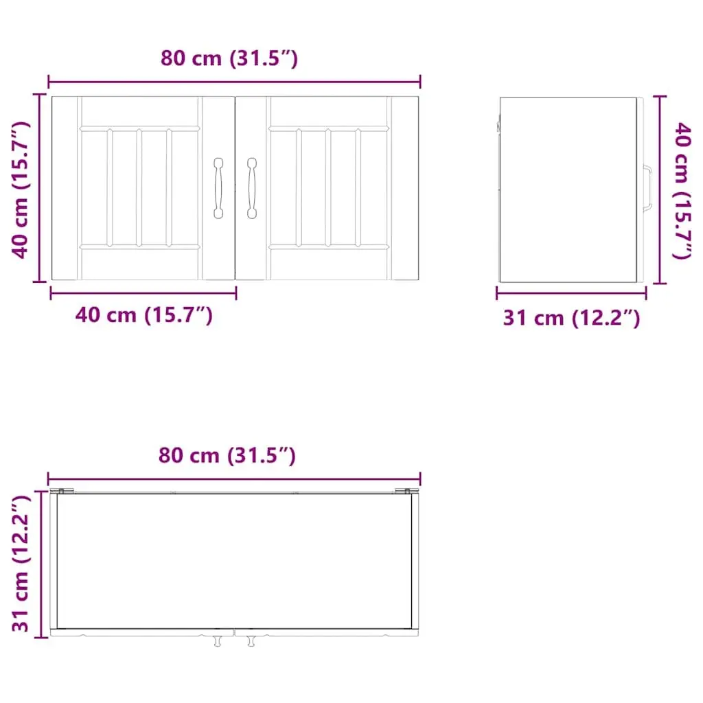 Engineered Wood Wall Cabinet for Kitchen Storage