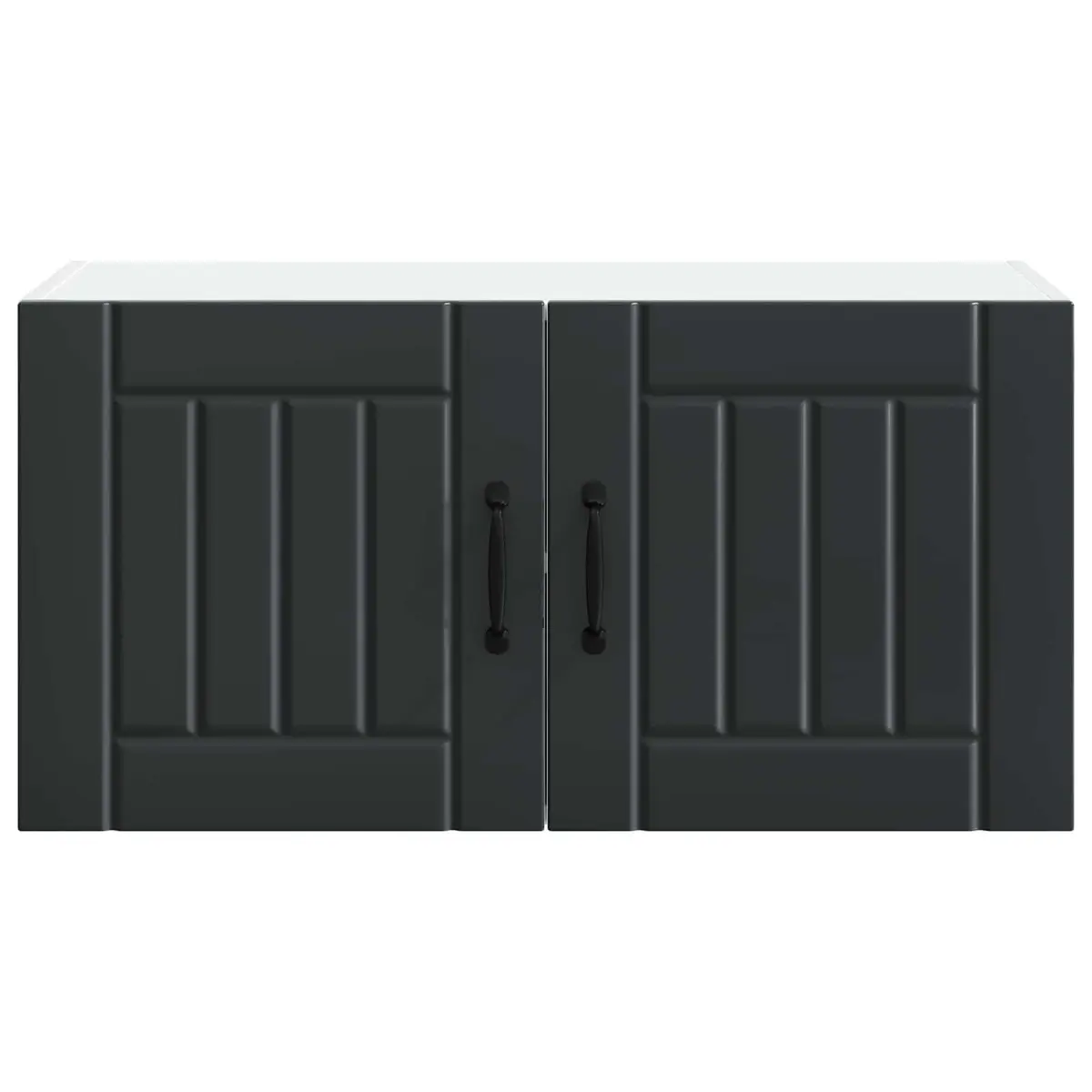 Wall Cabinet Engineered Wood 80 x 31 x 40 cm Black
