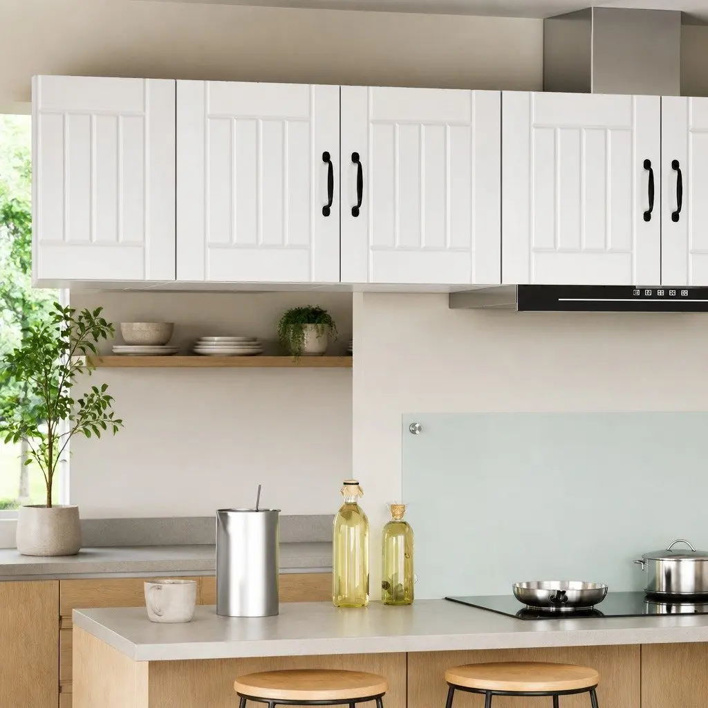 Wall Cabinet Engineered Wood 80 x 31 x 40 cm High Gloss White