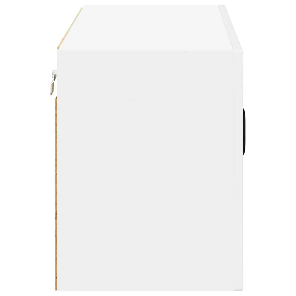 Wall Cabinet Engineered Wood 80 x 31 x 40 cm High Gloss White