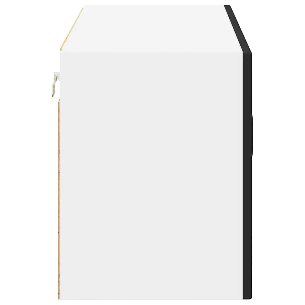 Black Wall Glass Cabinet for Kitchen Storage