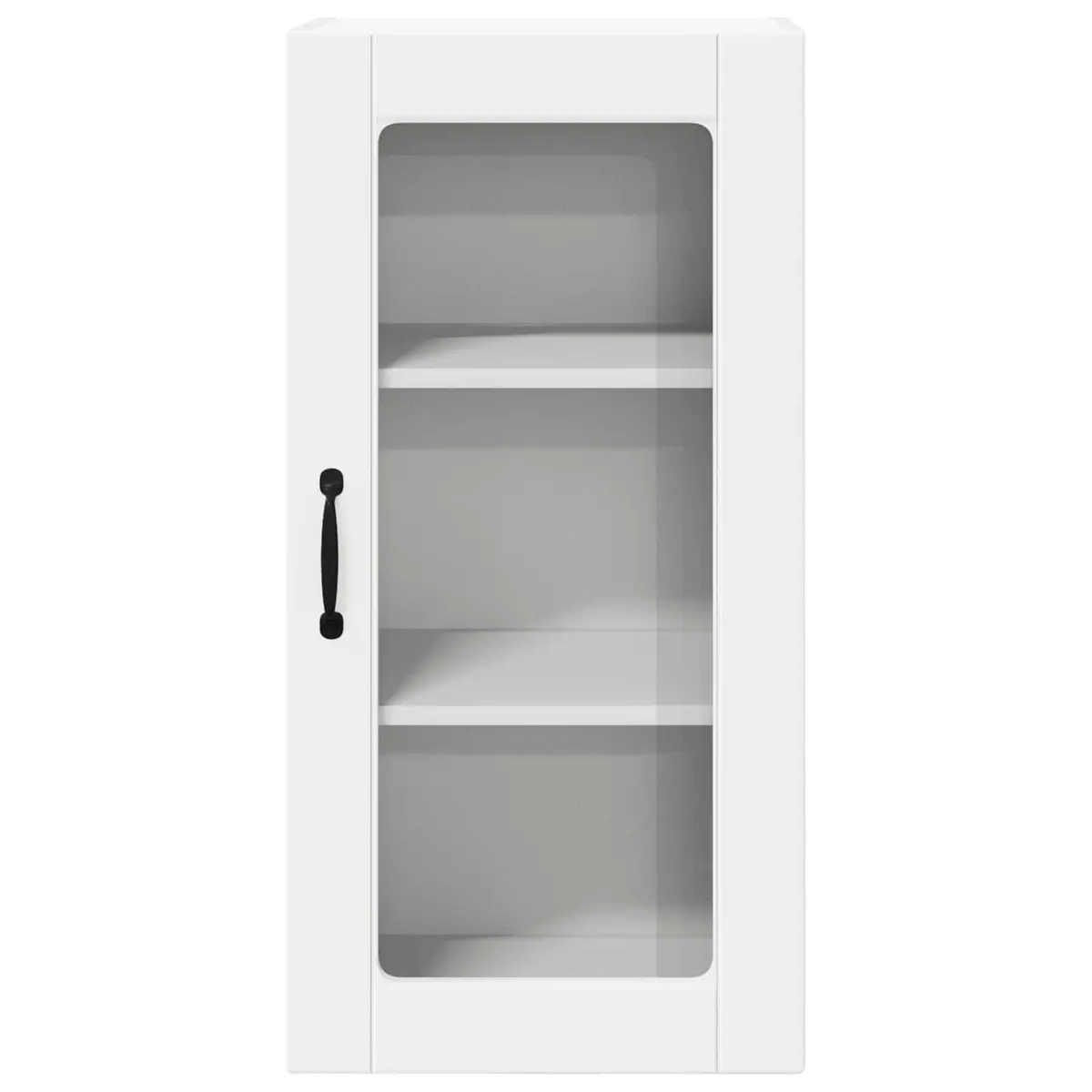 Wall Glass Cabinet Engineered Wood 40 x 31 x 80 cm White