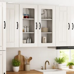 High Gloss White Wall Glass Cabinet for Modern Storage