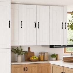Modern White Wall Cabinet for Kitchen Storage 30 x 31 x 80 cm