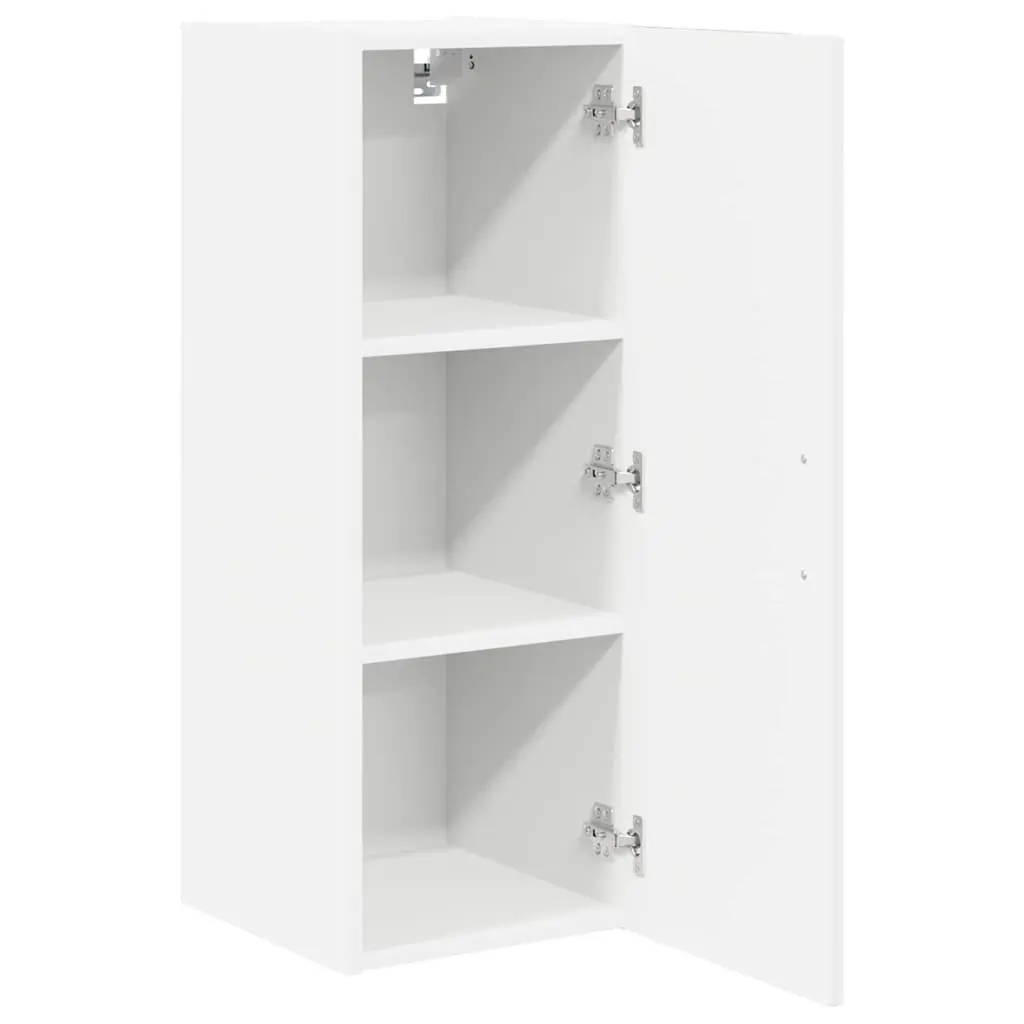 White Wall Cabinet for Kitchen Storage 30 x 31 x 80 cm