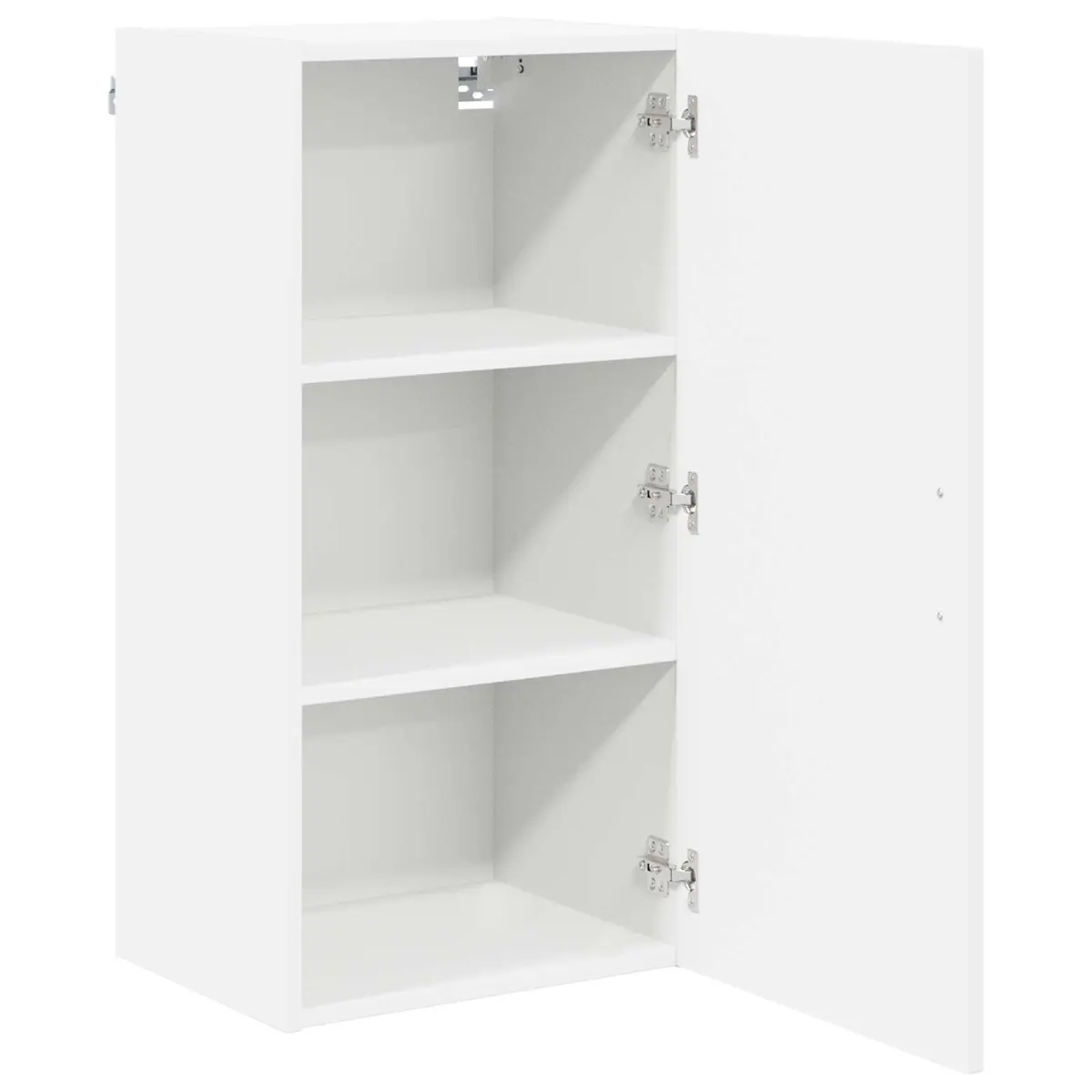 White Wall Cabinet for Kitchen Storage, 40x31x80cm
