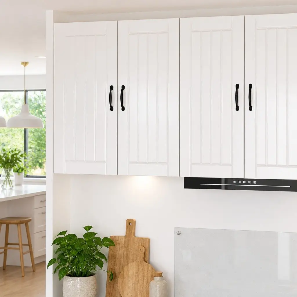 High Gloss White Wall Cabinet for Kitchen Storage