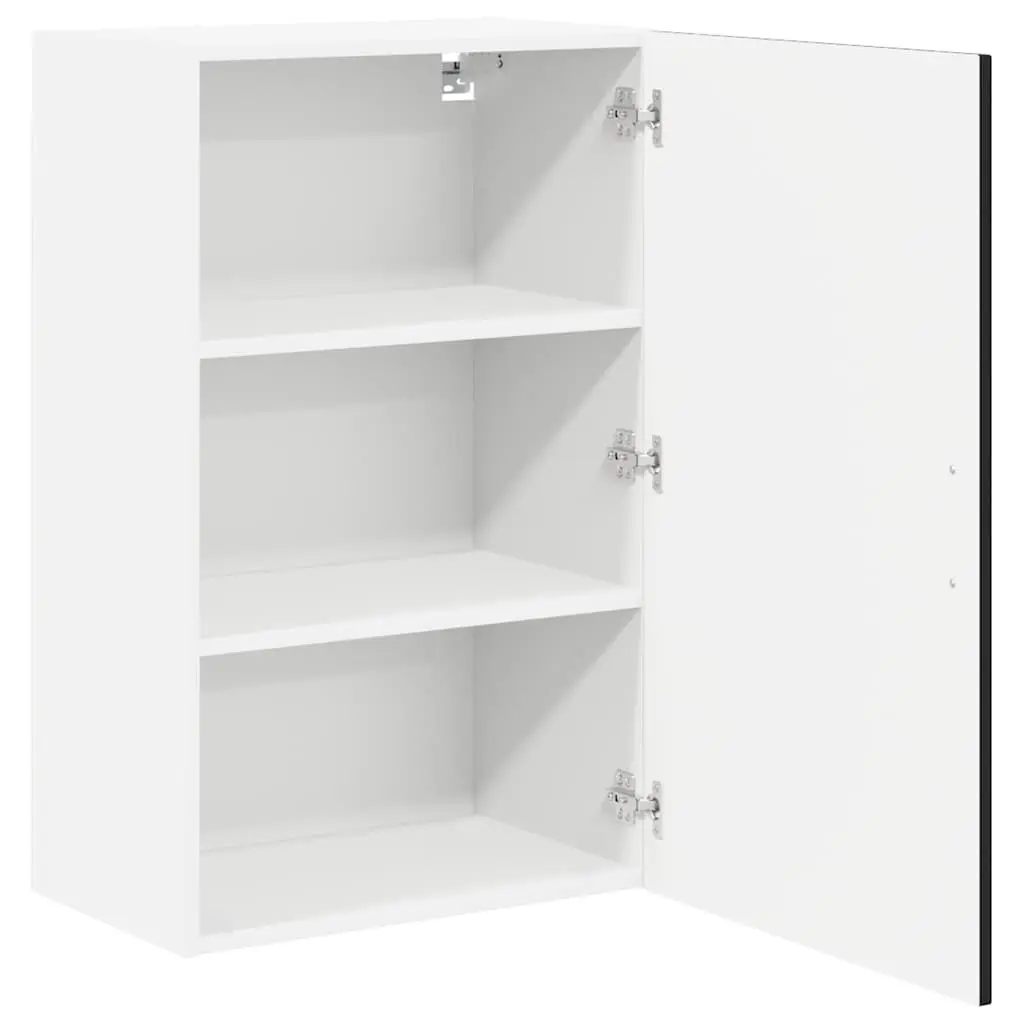 Black Engineered Wood Wall Cabinet for Kitchen Storage