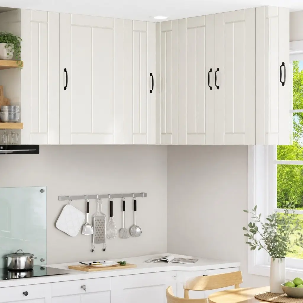 High Gloss White Modern Kitchen Corner Cabinet