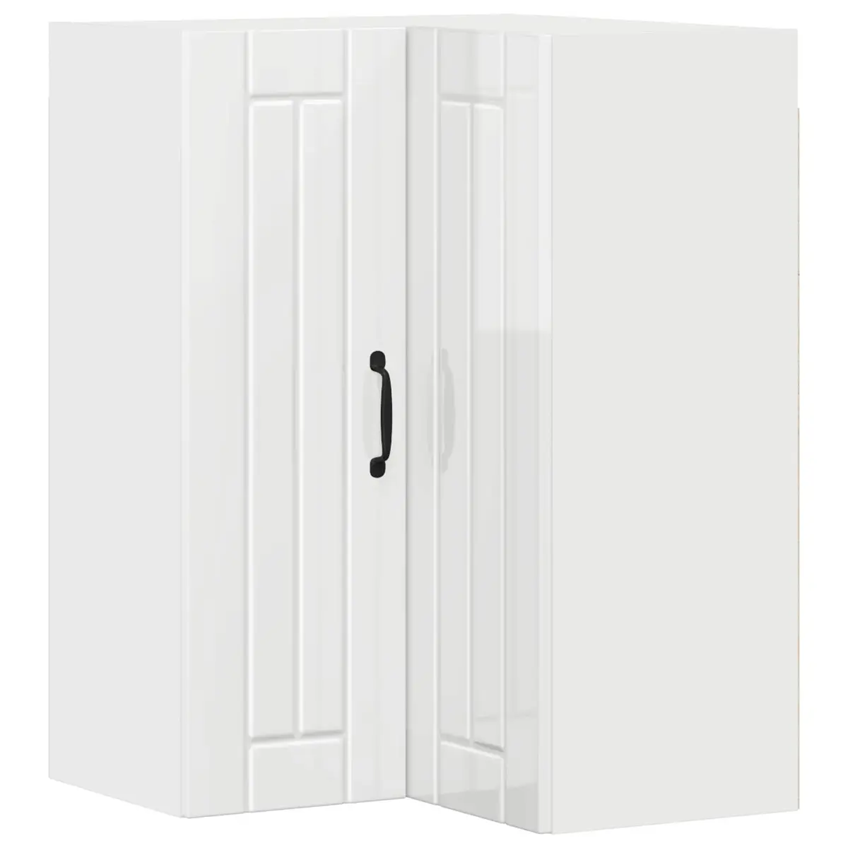 High Gloss White Modern Kitchen Corner Cabinet