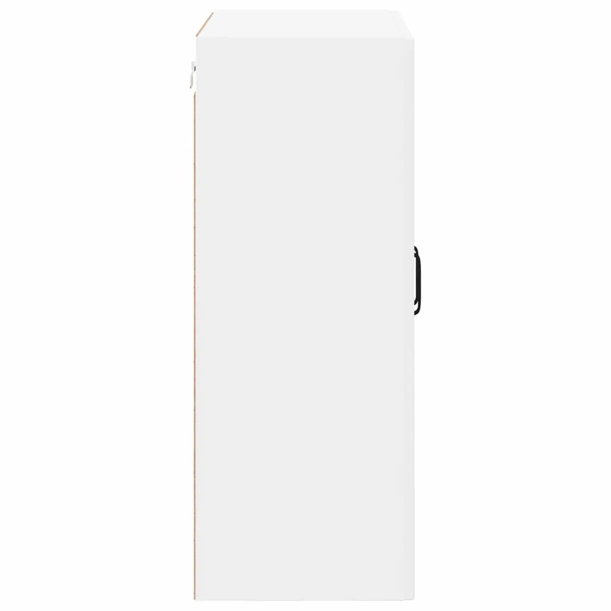 Wall Glass Cabinet White Kitchen Storage Engineered Wood 60 x 31 x 80 cm Modern