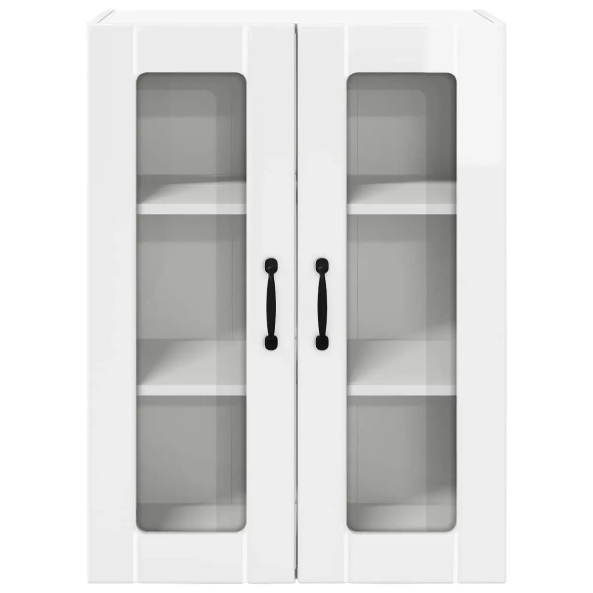 Wall Cabinet Engineered Wood 60x31x80cm High Gloss White