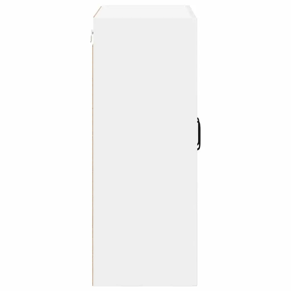 Wall Cabinet Engineered Wood 60x31x80cm High Gloss White