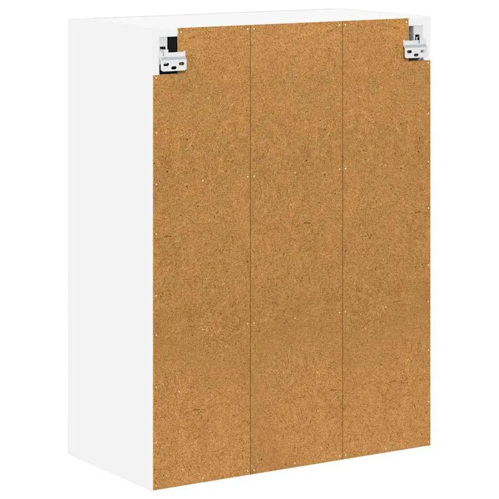 Wall Cabinet Engineered Wood 60x31x80cm High Gloss White