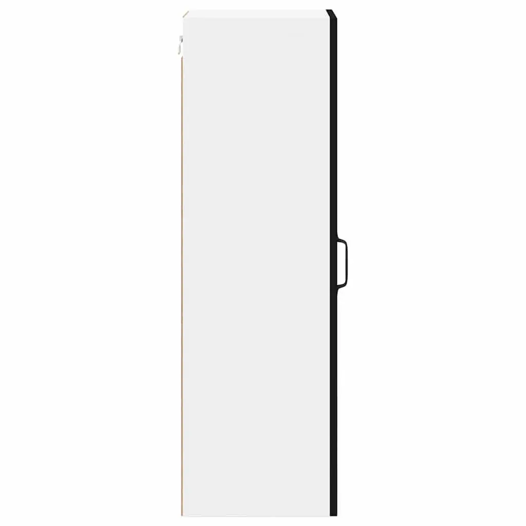 Engineered Wood Wall Cabinet in Black for Kitchen Storage