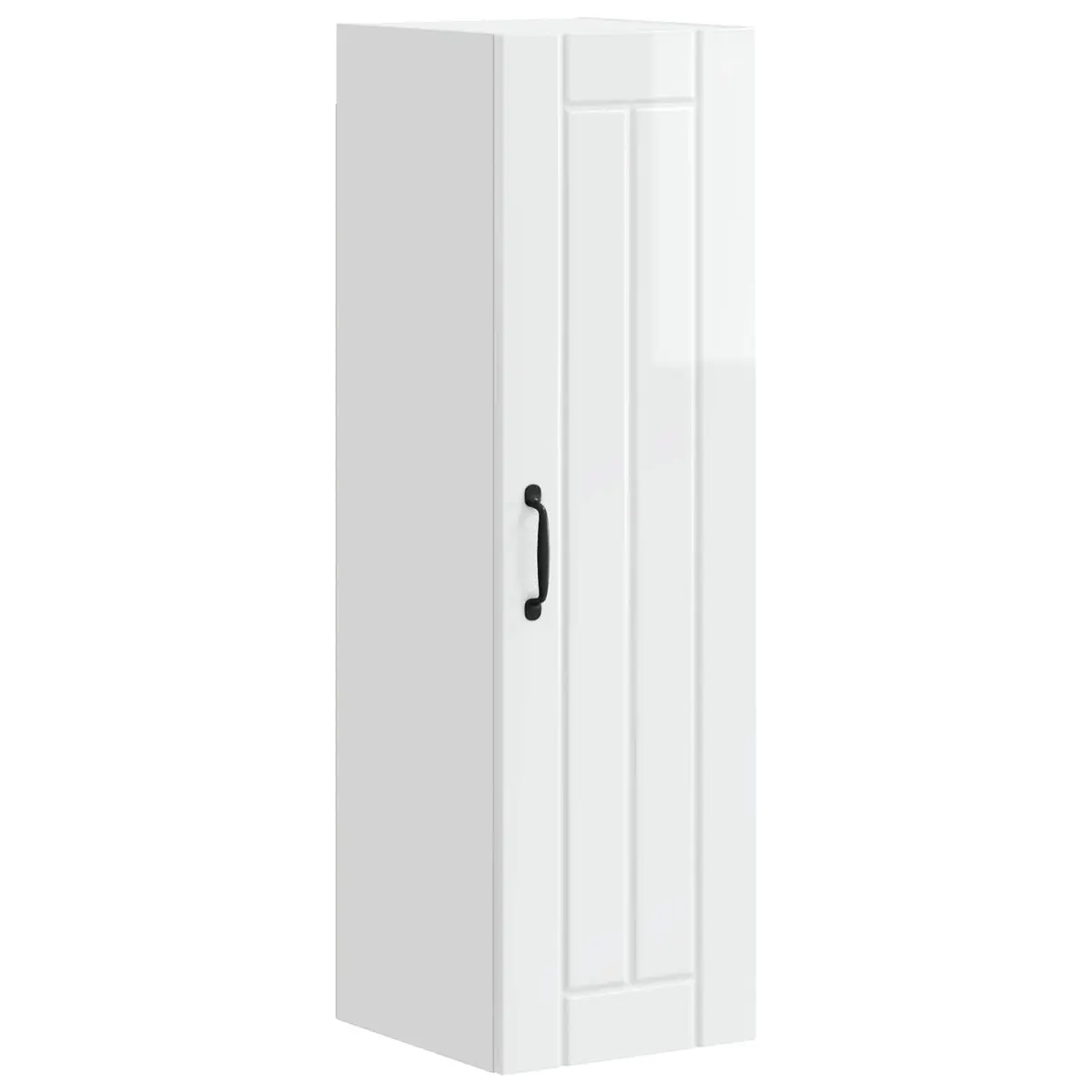 Wall Cabinet High Gloss White Kitchen Storage Cupboard 30 x 31 x 100 cm Modern