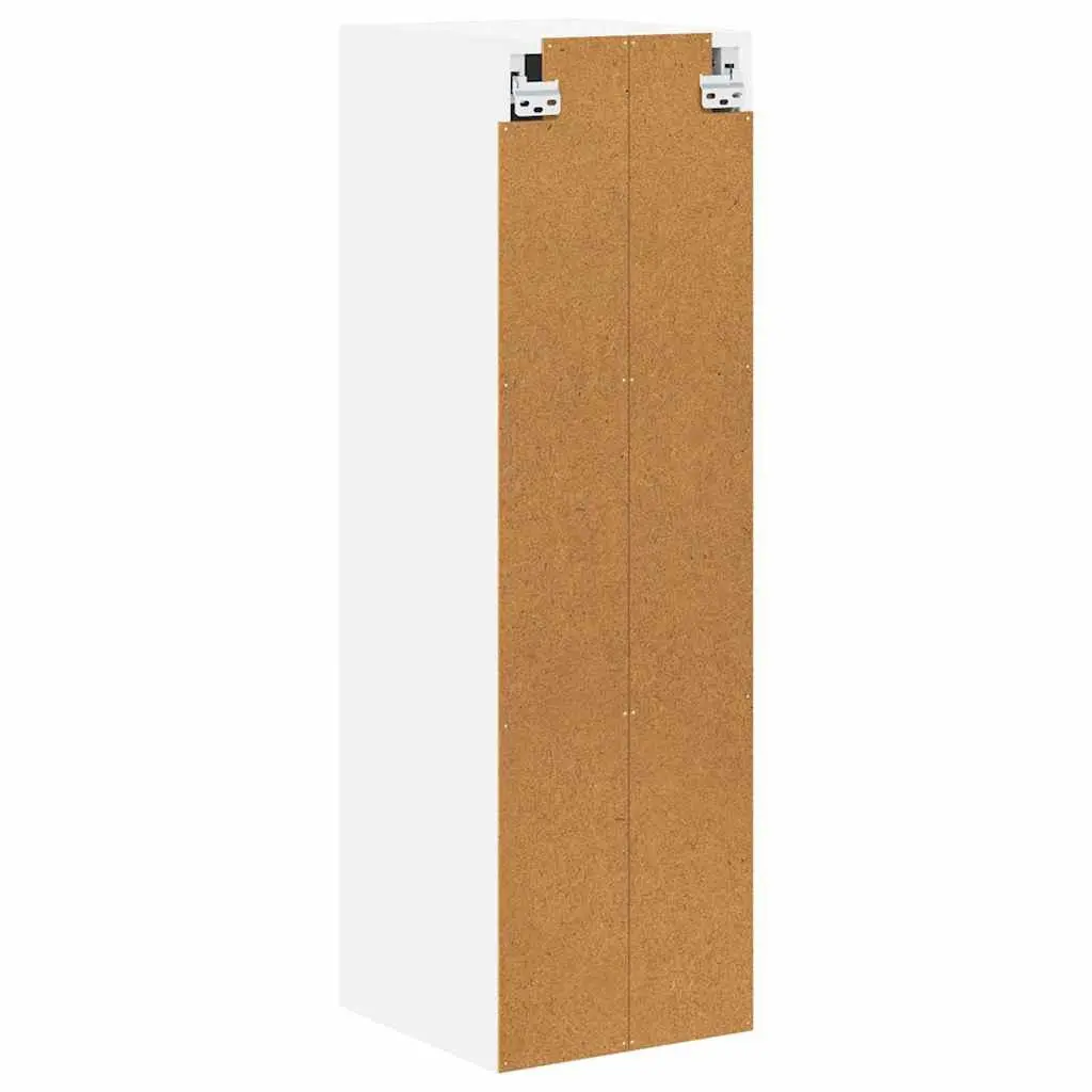 Wall Cabinet High Gloss White Kitchen Storage Cupboard 30 x 31 x 100 cm Modern