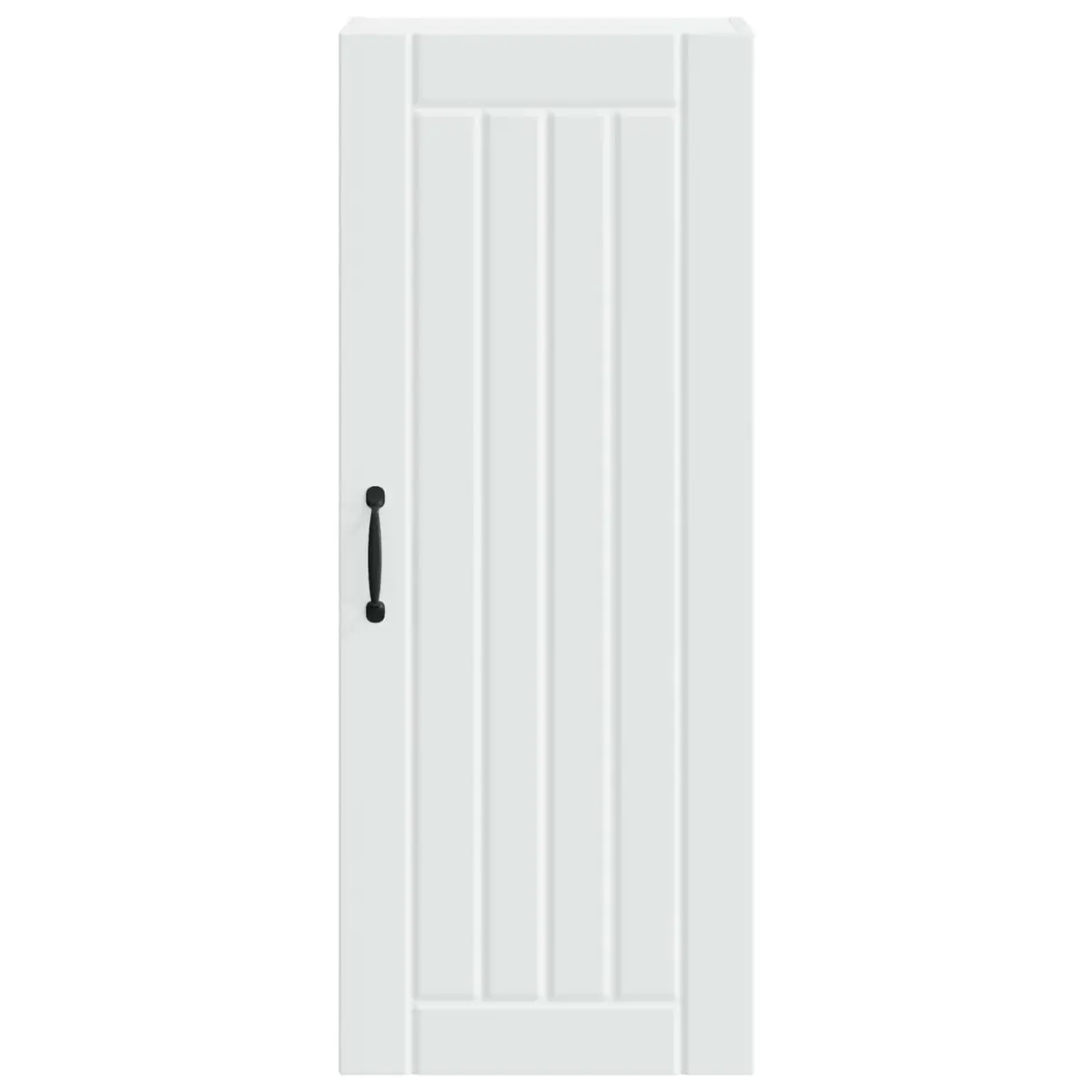 White Engineered Wood Wall Cabinet for Kitchens