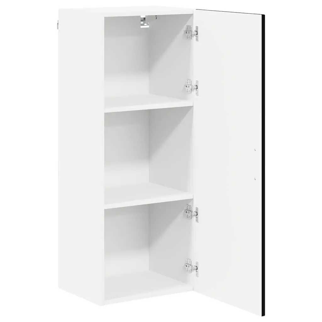 Engineered Black Wall Cabinet for Kitchen Storage