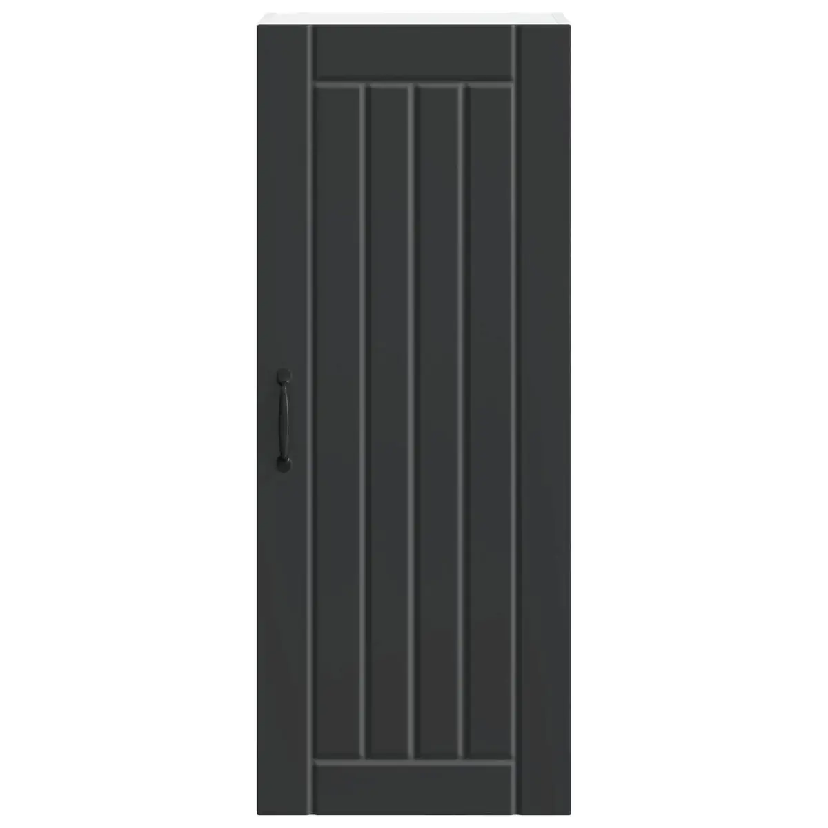 Engineered Black Wall Cabinet for Kitchen Storage