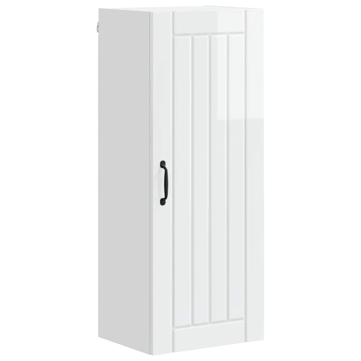 Wall Cabinet Kitchen Storage Dishwasher Panel High Gloss White Modern