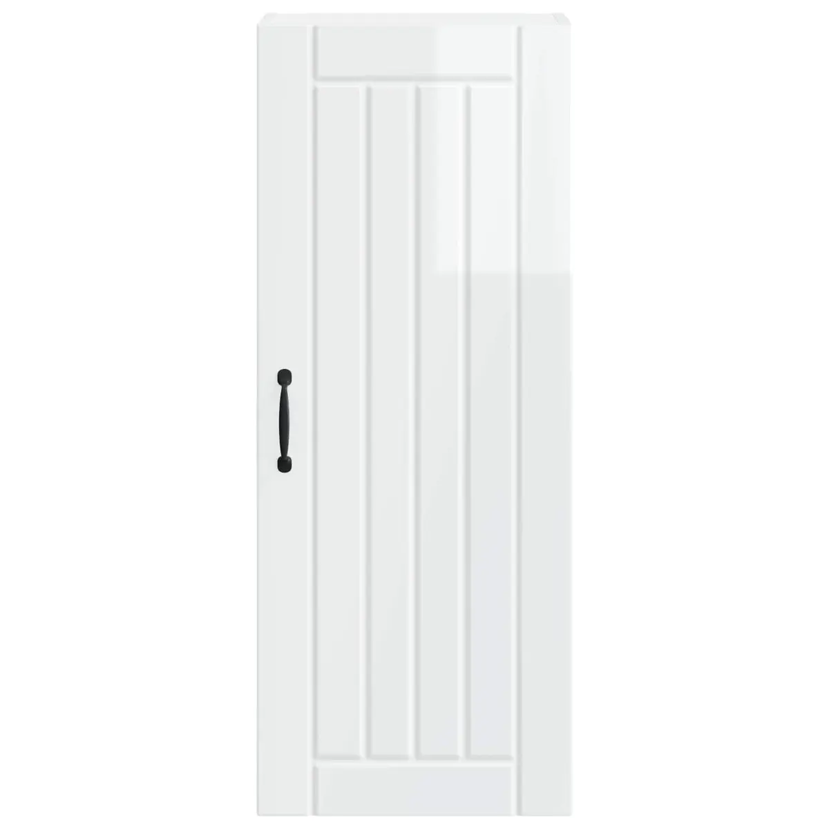 Wall Cabinet Kitchen Storage Dishwasher Panel High Gloss White Modern