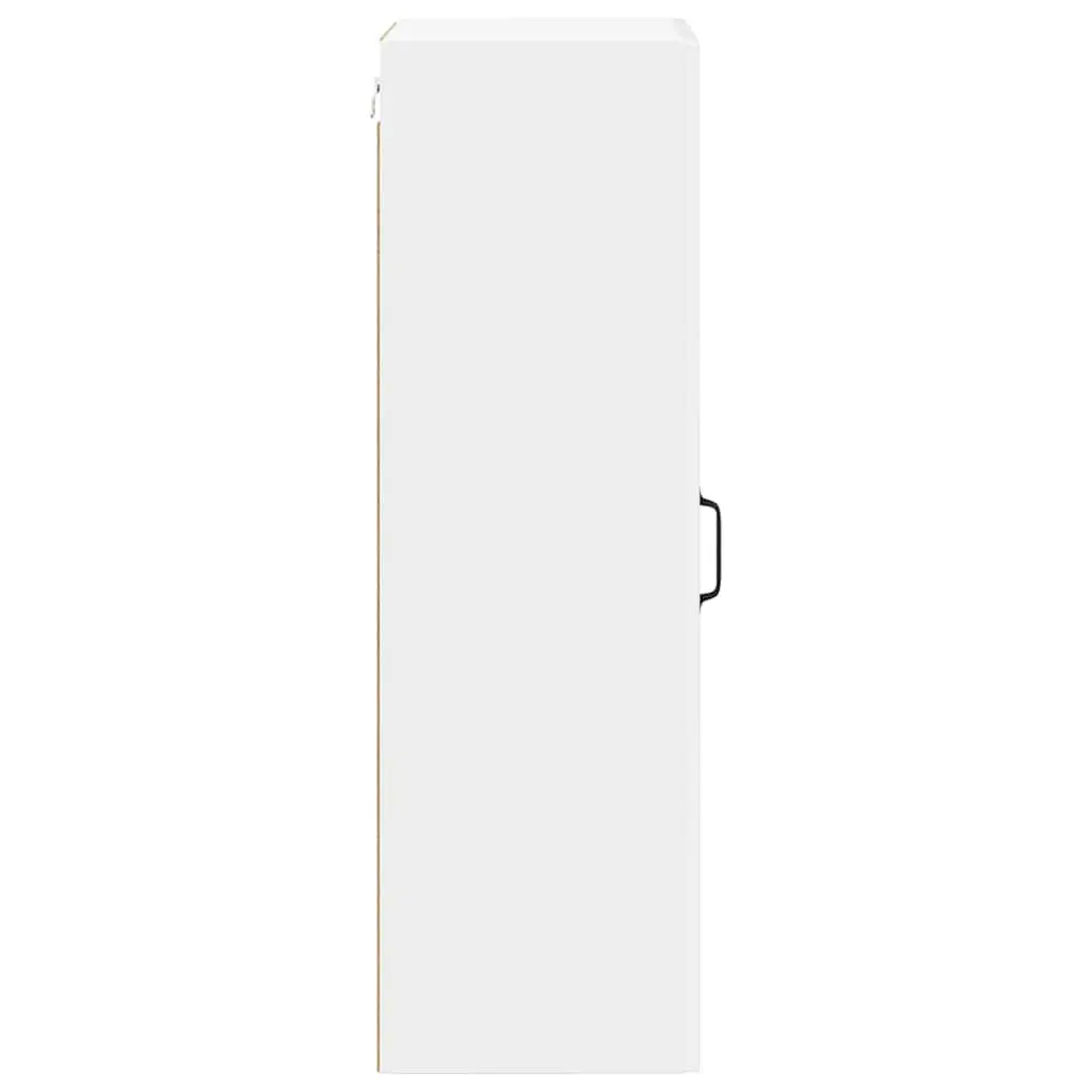 Wall Cabinet Kitchen Storage Dishwasher Panel High Gloss White Modern