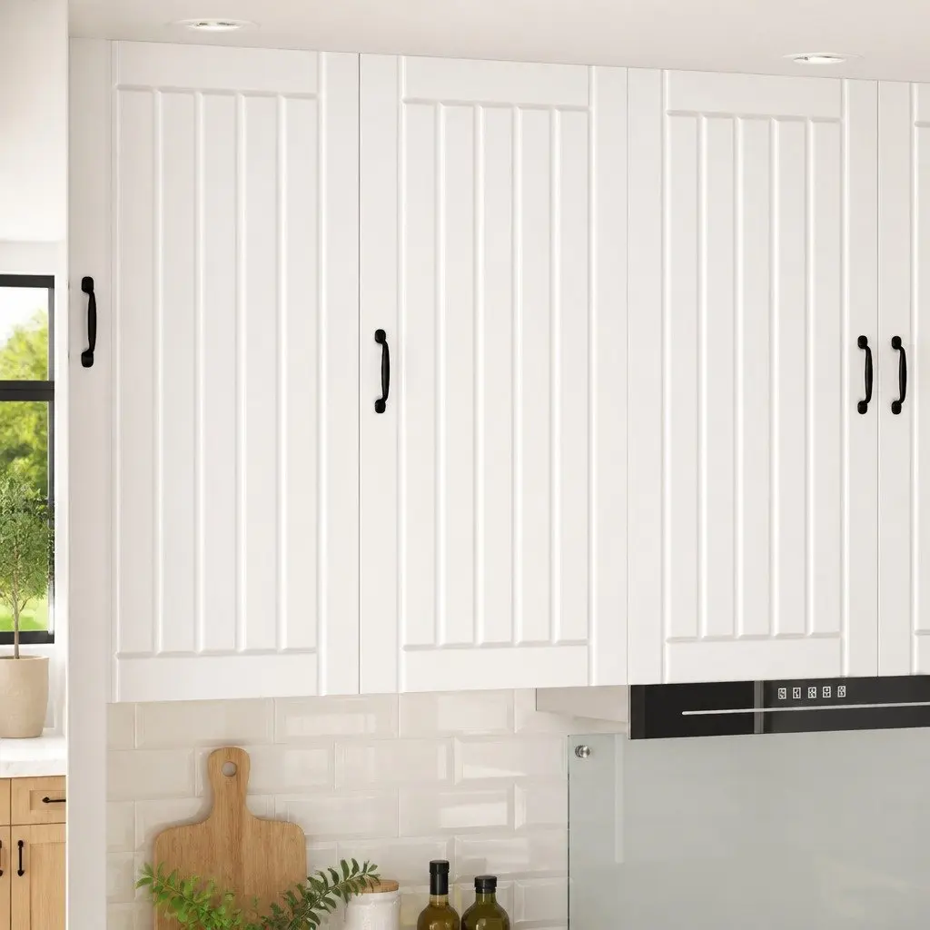 Wall Cabinet Dishwasher Panel Modern Kitchen Storage White 50x31x100cm