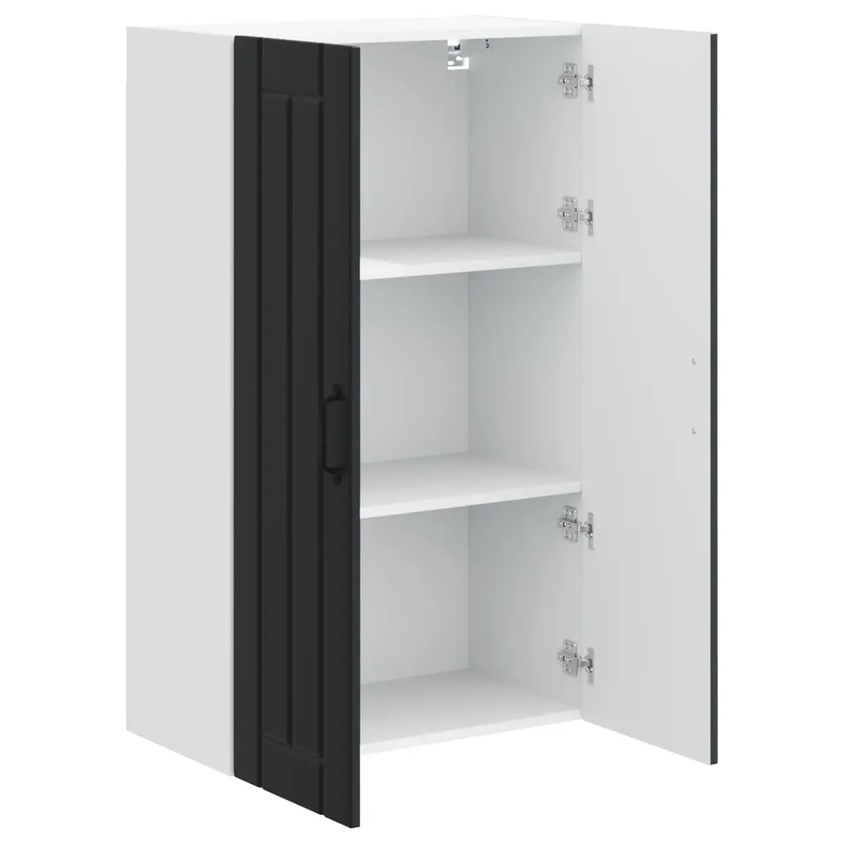 Black Wall Cabinet for Kitchen Storage
