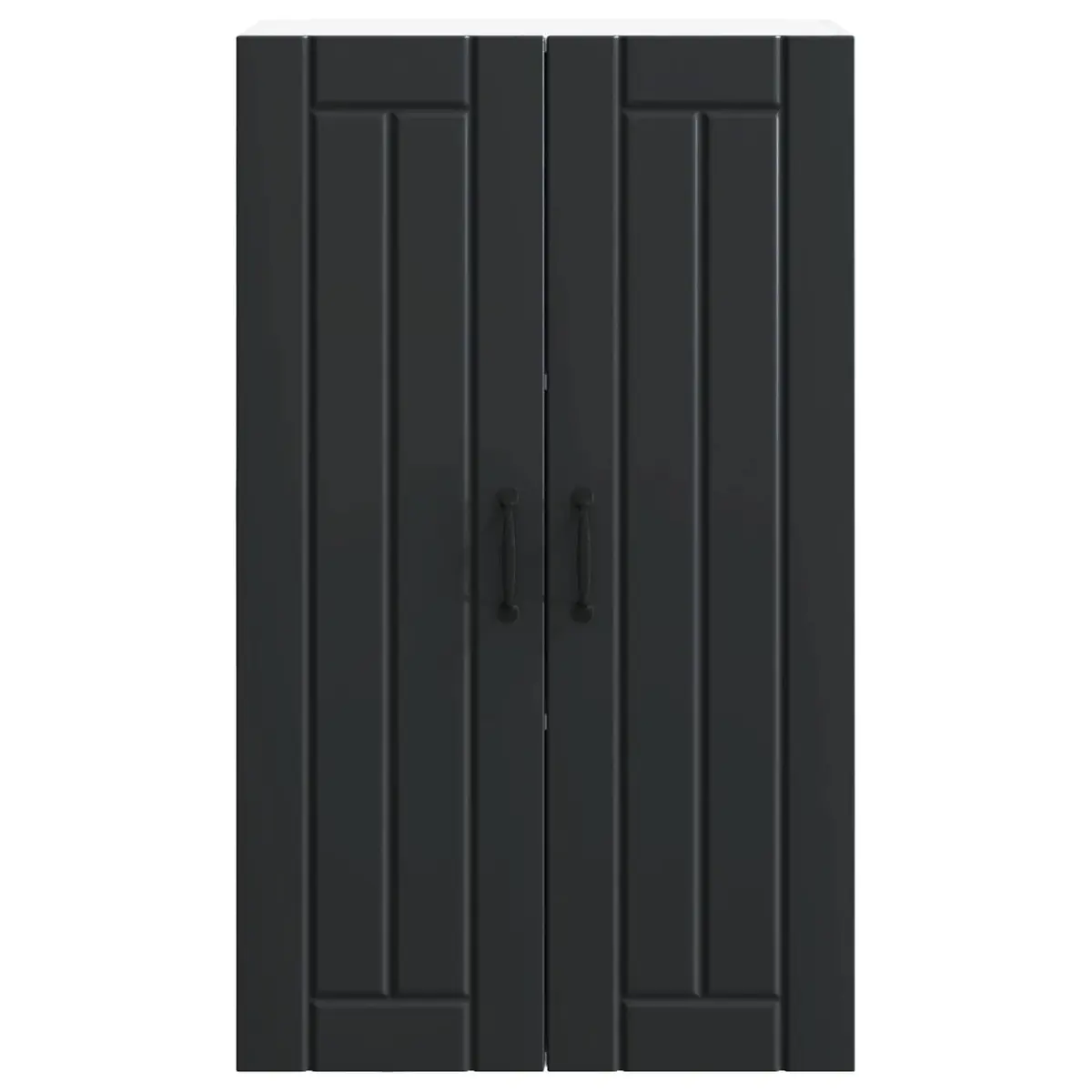 Black Wall Cabinet for Kitchen Storage