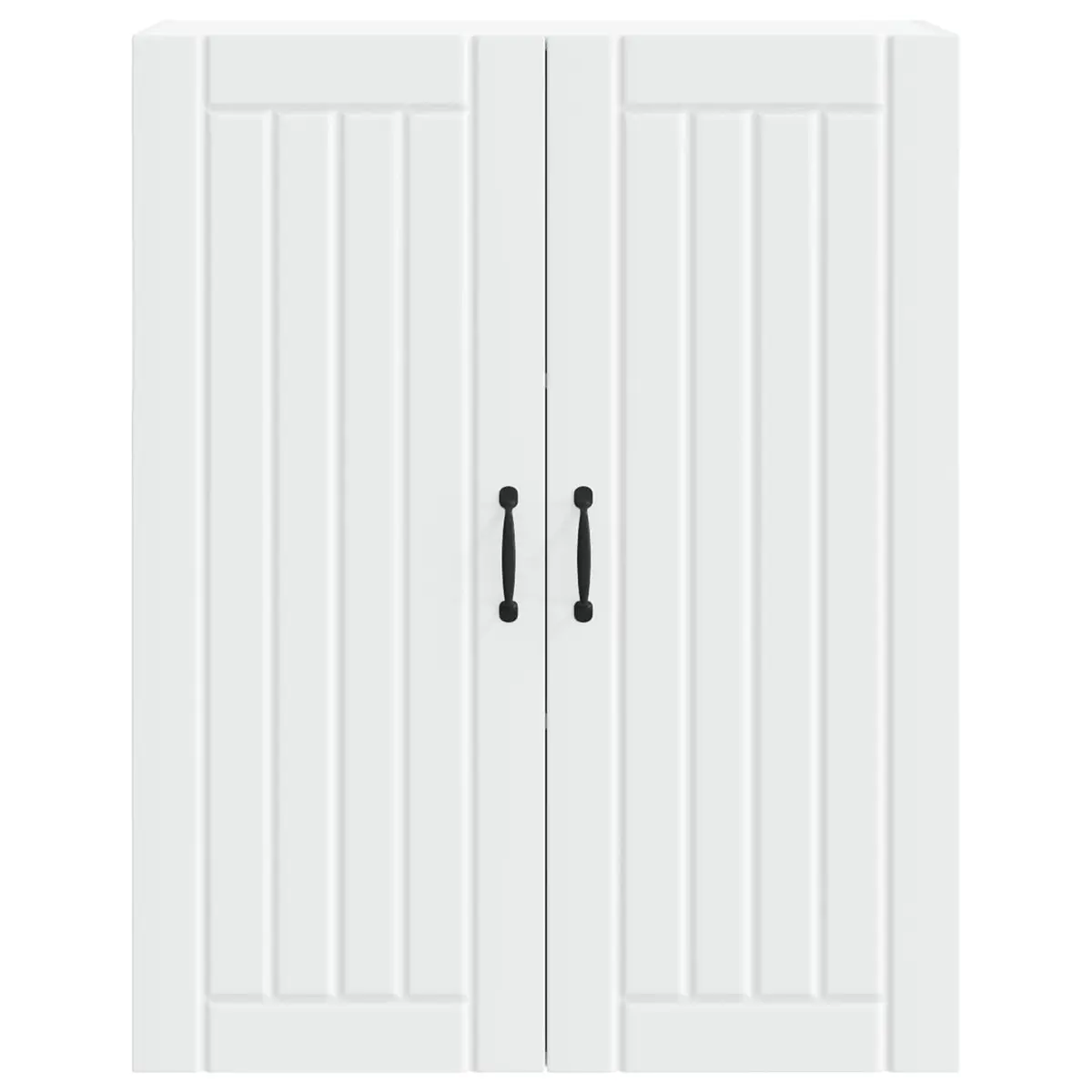White Engineered Wood Dishwasher Panel Kitchen Cabinet 80 x 31 x 100 cm Modern