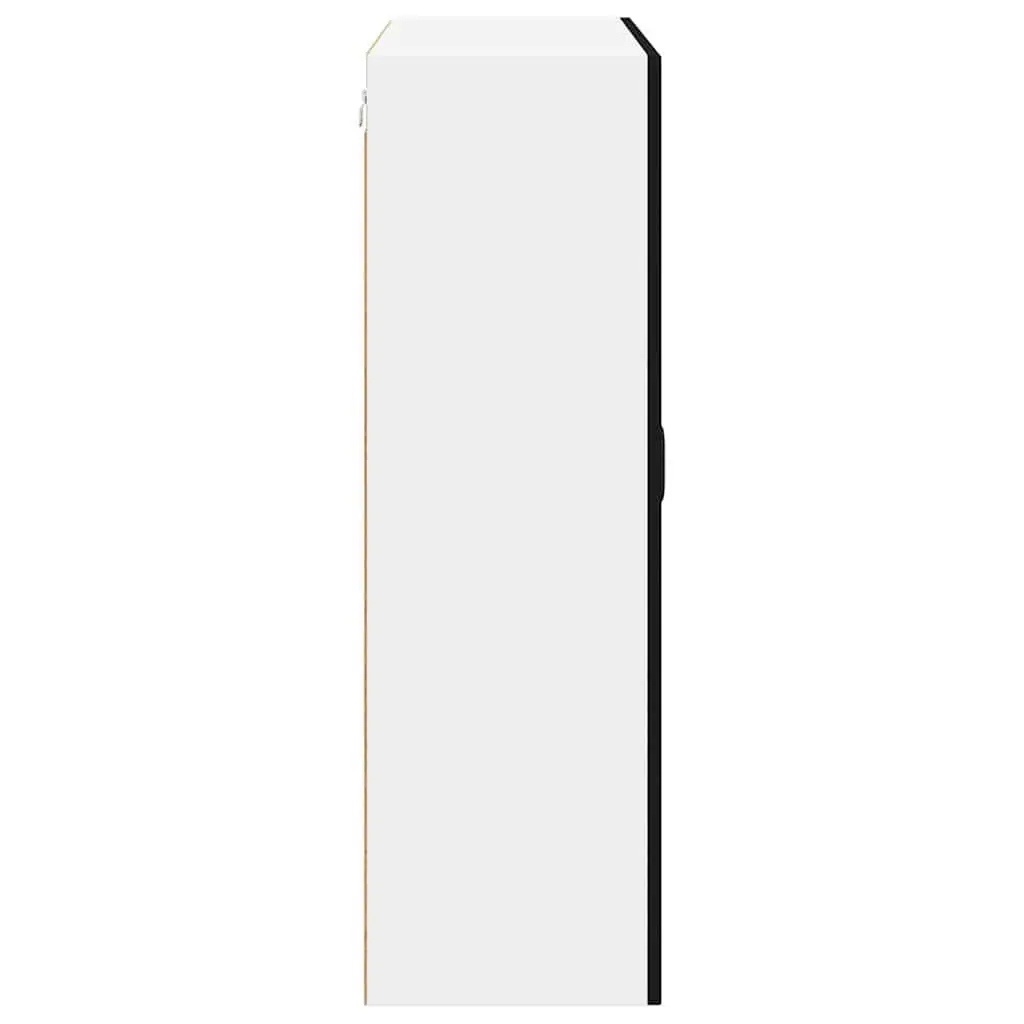 Black Engineered Wood Wall Cabinet for Kitchens