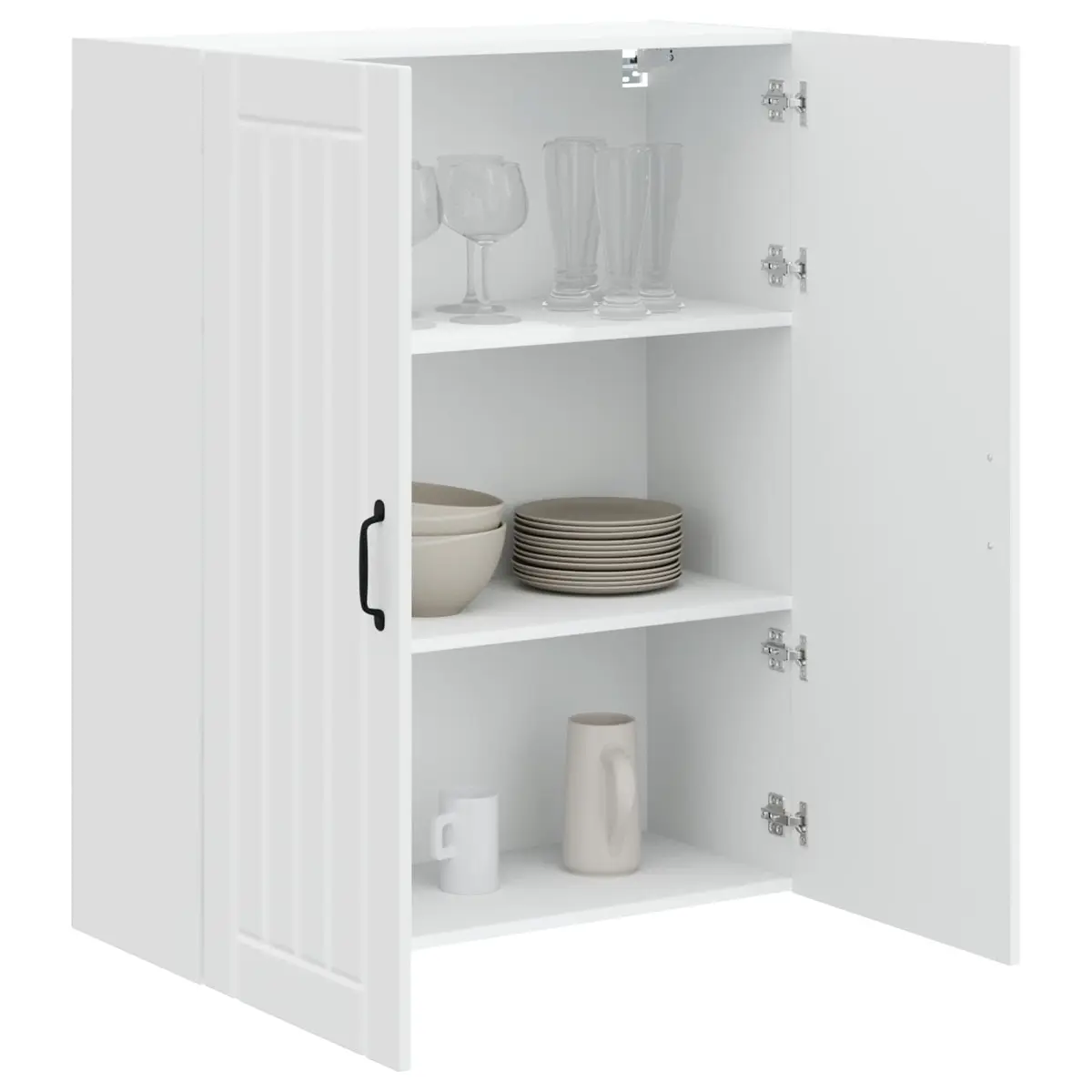 High Gloss White Wall Cabinet for Kitchen Storage