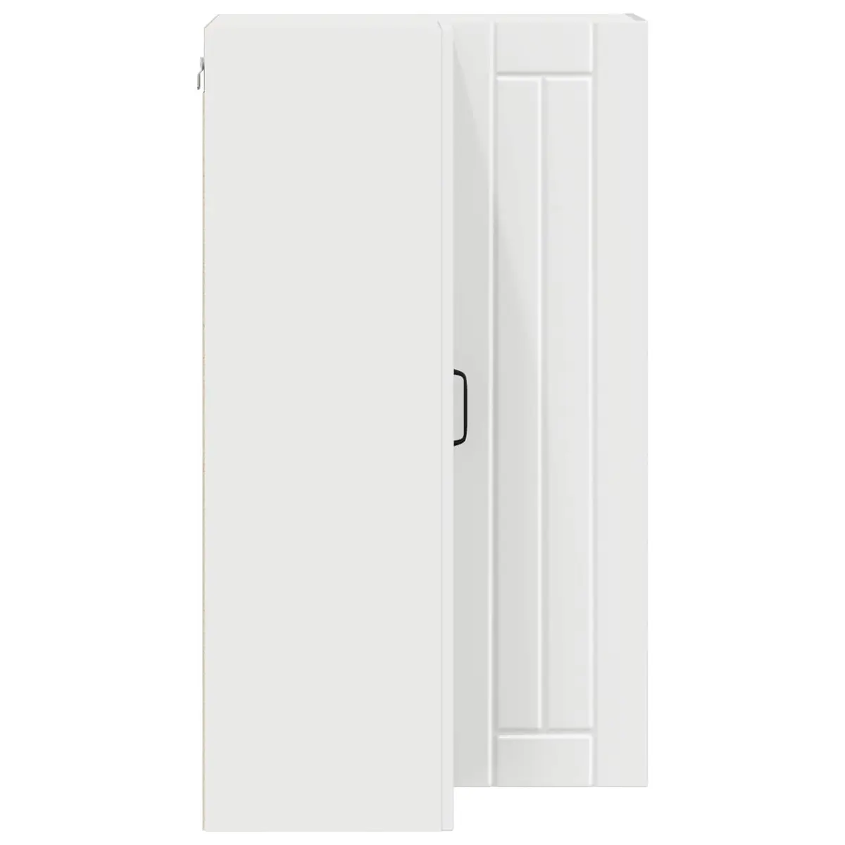 Wall Corner Cabinet Engineered Wood 57 x 57 x 100 cm White