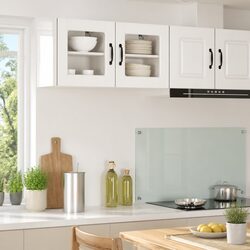 Stylish Wall Glass Cabinet for Kitchen Storage