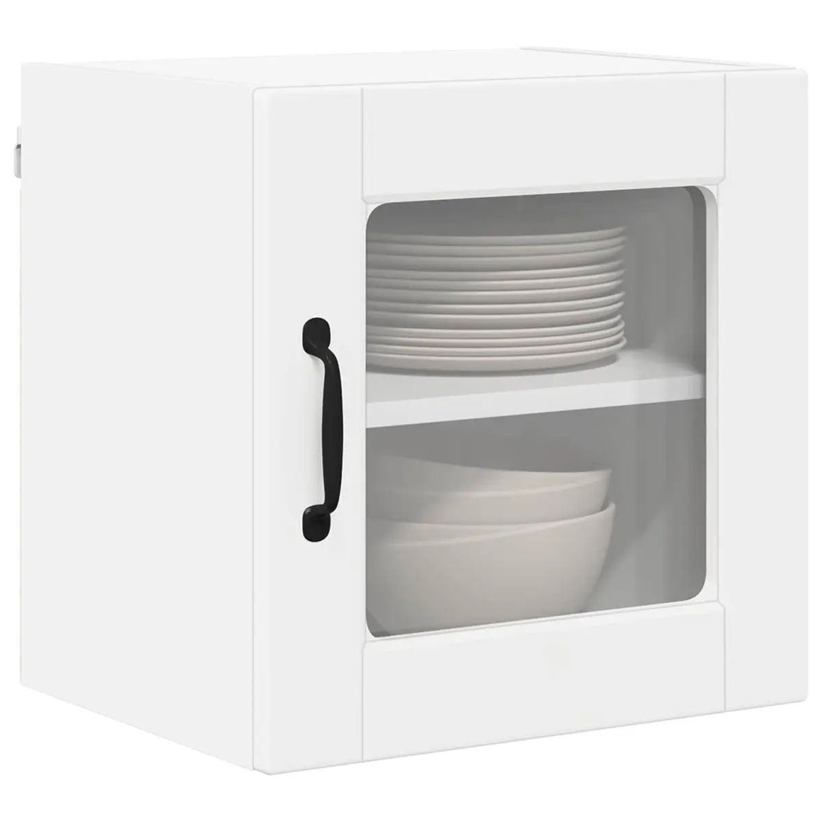 White Kitchen Storage Cabinet Set of 2