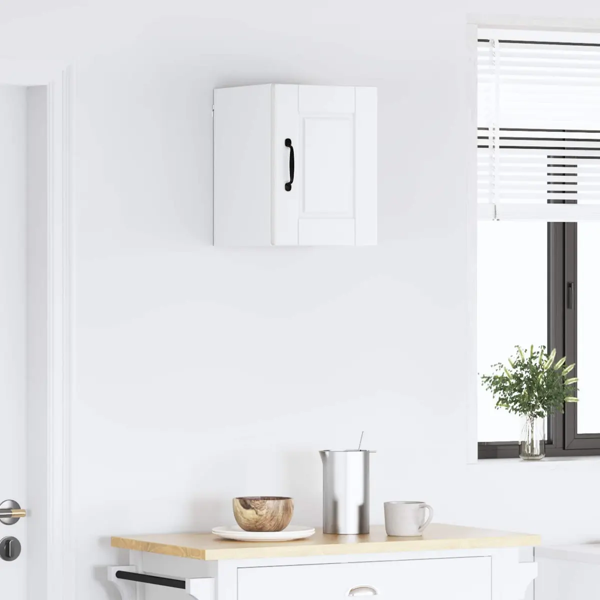 Wall Cabinet White 30 x 31 x 40 cm Kitchen Storage Cupboard Engineered Wood