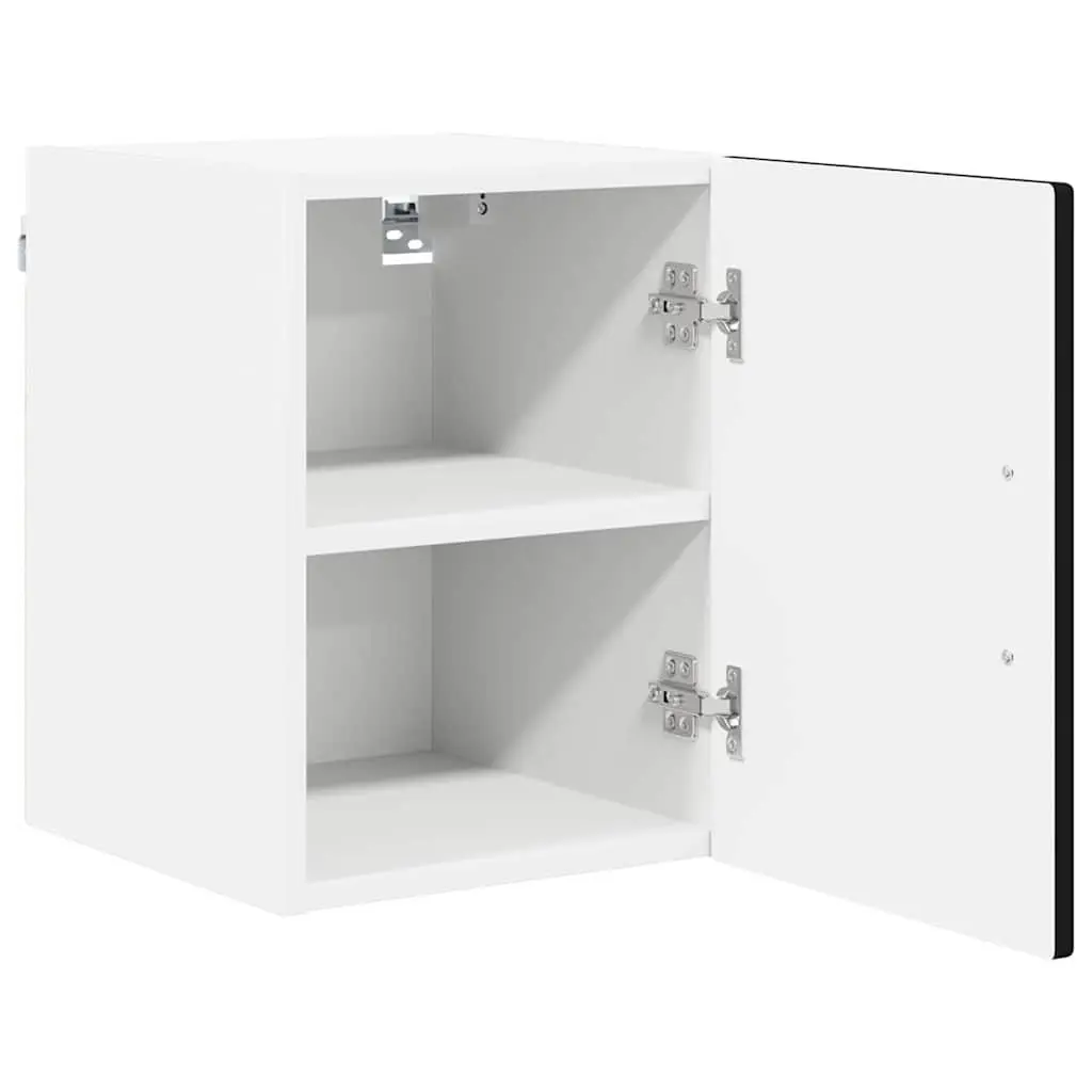 Wall Cabinet PORTO Black Kitchen Storage 30 x 31 x 40 cm Engineered Wood