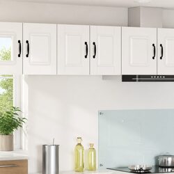 High Gloss White Wall Cabinet PORTO 2 pcs for Kitchen