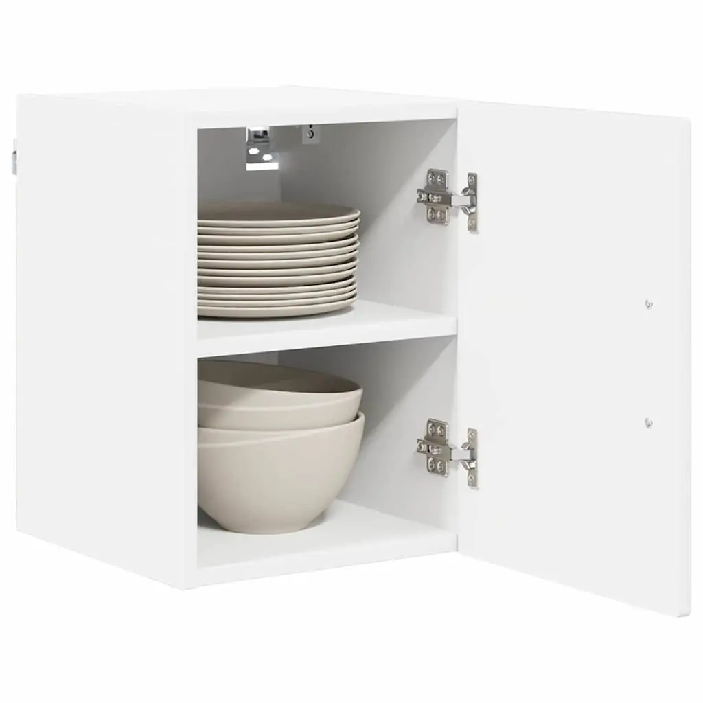 Wall Cabinet Engineered Wood 30x31x40cm High Gloss White 2 pcs