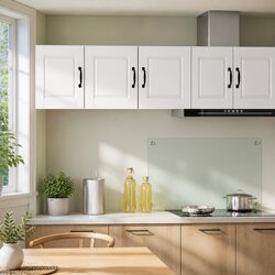 PORTO Wall Cabinet for Kitchen Storage in White