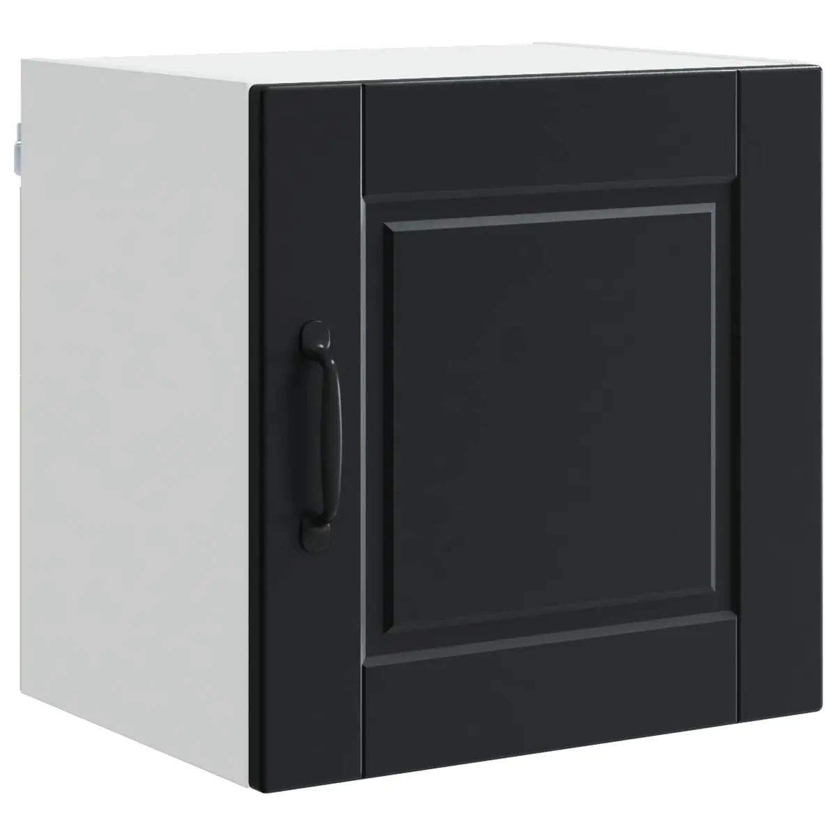 Black Engineered Wood Wall Cabinet Kitchen Storage 40x31x40 cm