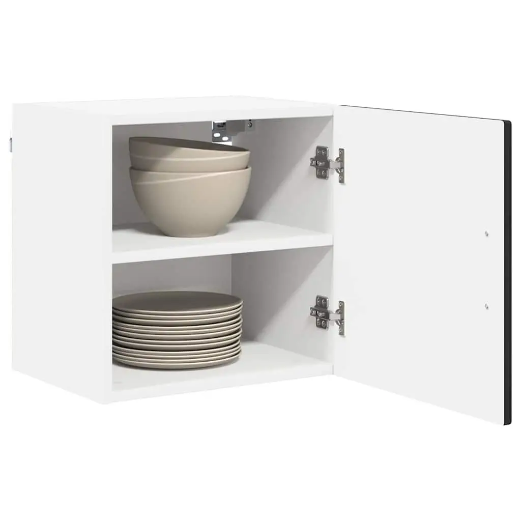 PORTO Black Kitchen Wall Cabinet 2-Piece Set