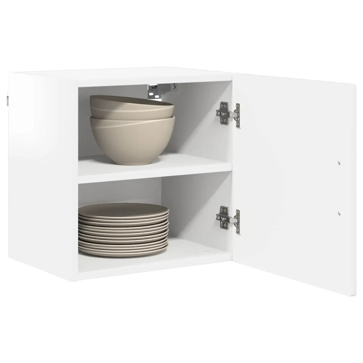 High Gloss White Wall Cabinet for Kitchen Storage