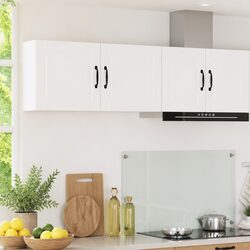 White Wall Cabinet for Kitchen Storage, 50x31x40cm
