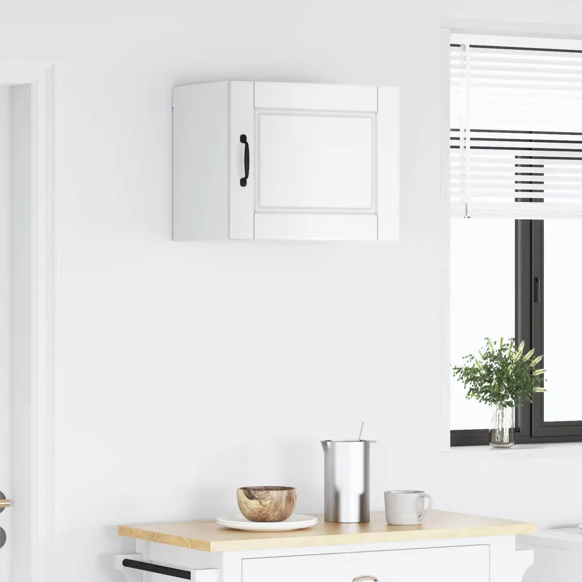 Wall Cabinet Engineered Wood 50 x 31 x 40 cm High Gloss White