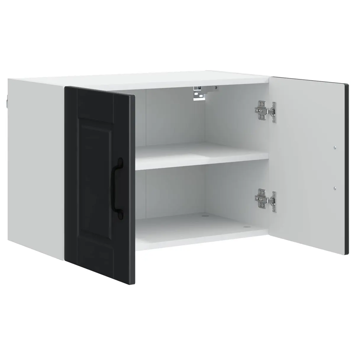 Black Wall Cabinet for Kitchen Storage